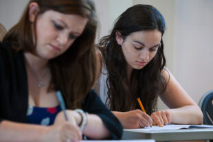 candidates taking a test