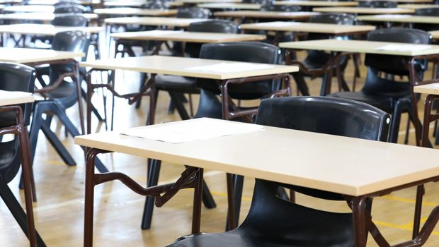 Image of an empty exam hall