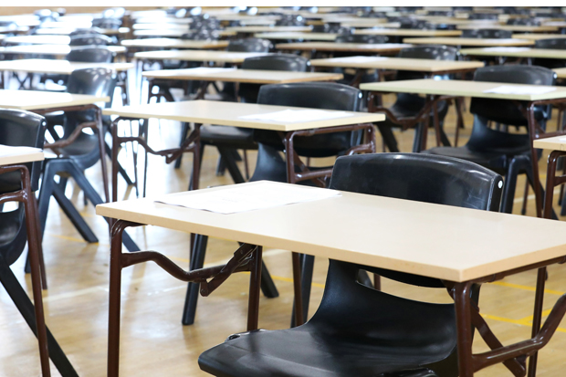 Image of an empty exam hall